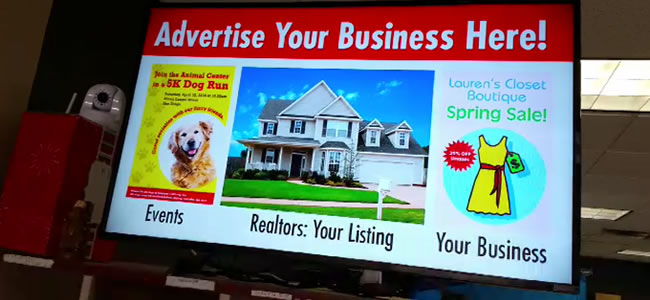 In-Store TV Advertising Cedar Park, Texas